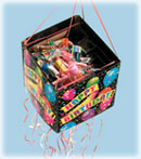 cardboard birthday pinata cube